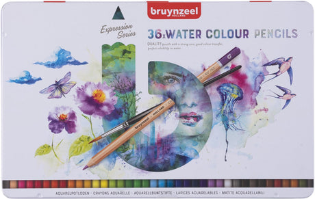 Bruynzeel Ausdrucks-Aquarellstifte, Dose 36