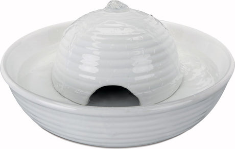 Trixie Vital Flow Mini Keramik -Trinkbrunnen Weiß