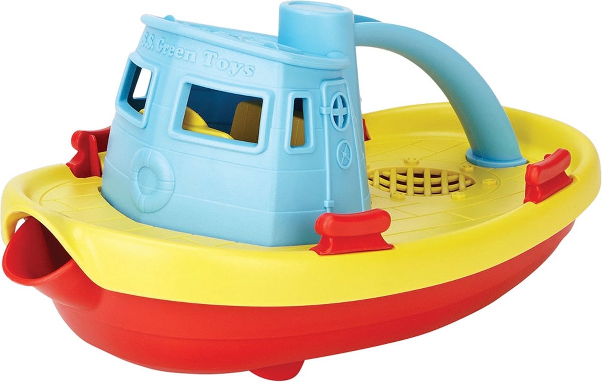 Grüner Spielzeugschlepper - Blaugelb