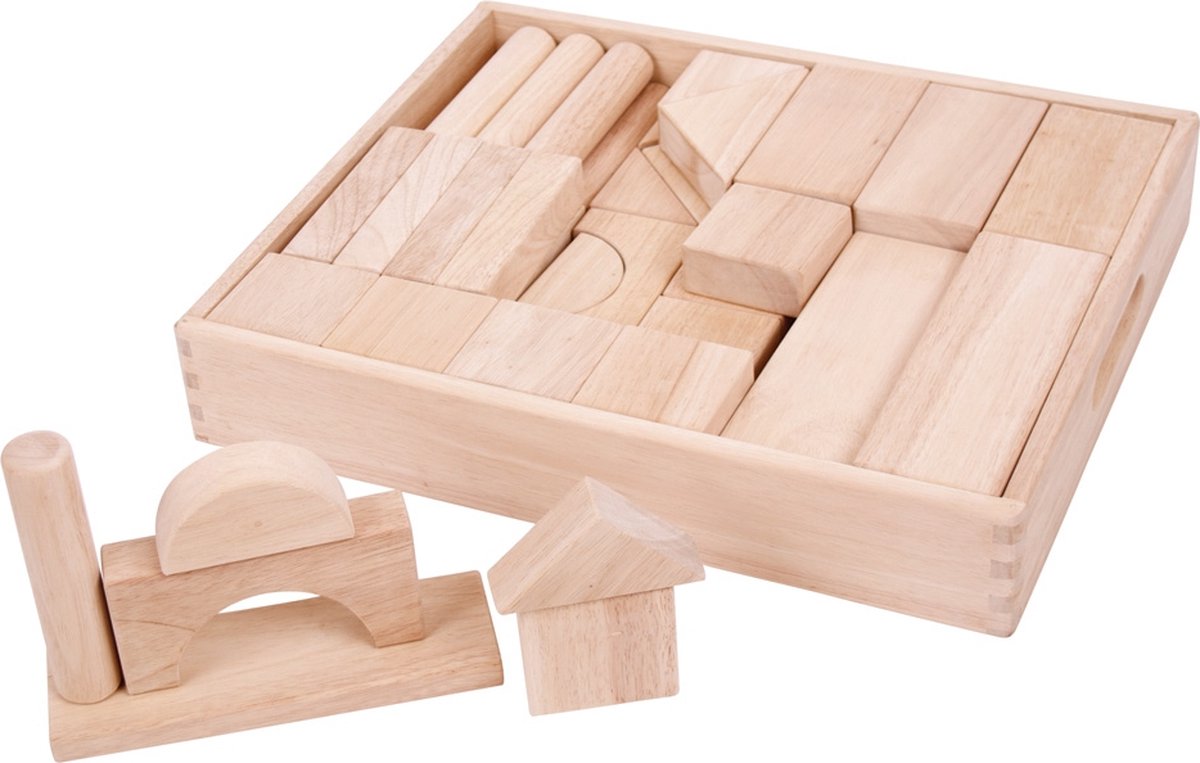 Bigjigs große Holzbausteine gesetzt