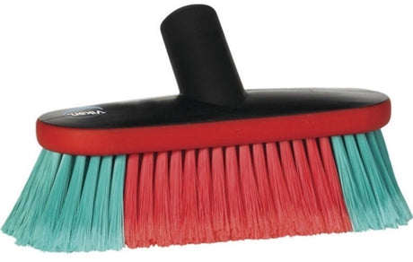 Vikan 526952 ovale Waschbürste – 230 mm – wasserdurchlässig – weiche geteilte Borsten – Autobürste – Autowäsche