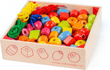 Bigjigs farbige Holzperlen, 95 Stk.