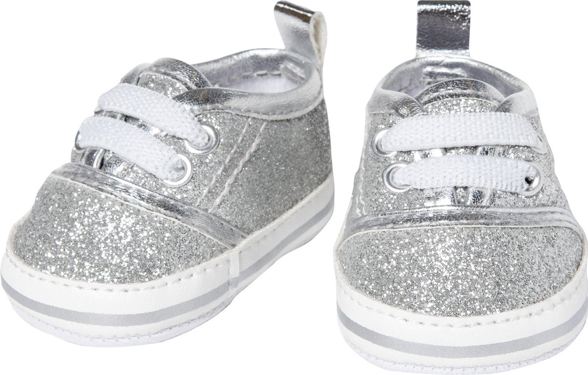 Heless Puppenschuhe Junior 38-45 cm silberweiß