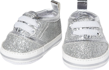 Heless Puppenschuhe Junior 38-45 cm silberweiß