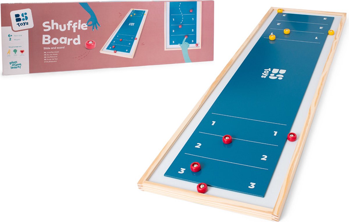 Bs Toys Shuffleboard mit 8 Scheiben – 2 Spieler