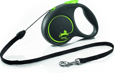 Flexi Retractable Line schwarz Design Kordel grün