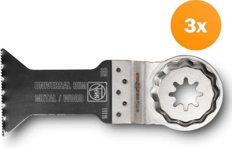 Fein E-Cut Universal Starlock Plus Sägeblatt 3 Stk. 60 x 44 mm (63502152220) Bimetall