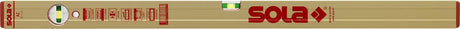 Sola Alu-Block-Wasserwaage AZ50, 50 cm, 2 Fläschchen 0,50 mm, Gold – 01160701 – 01160701