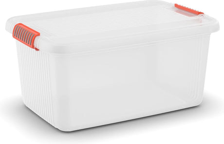 Kis K Latch Aufbewahrungsbox l mit Deckel 43 l transparent