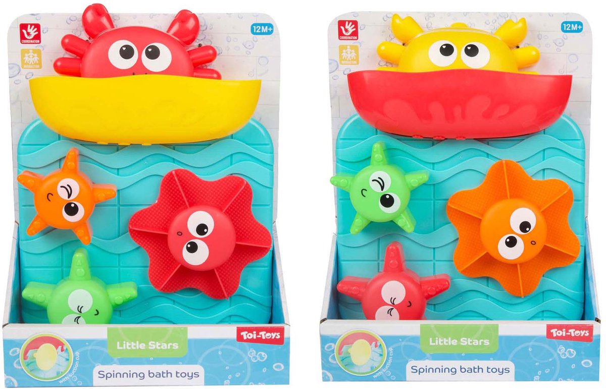 Toi-toys Little Stars Badespielzeug Wassermühle Krabbe