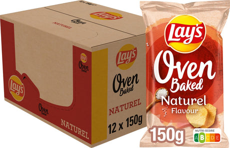 Lay's ofengebackene Naturchips – 12 x 150 Gramm