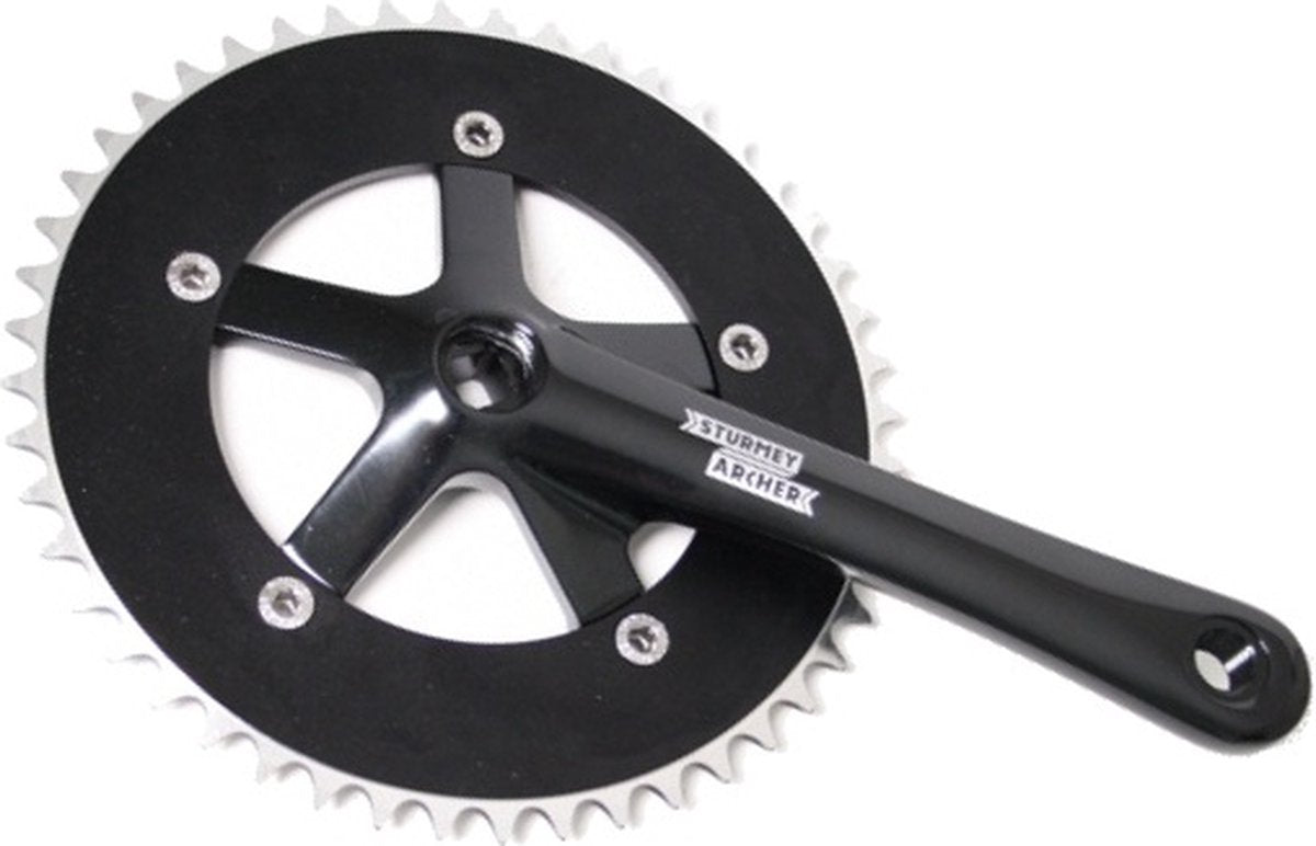 Sturmeyarcher Sturmey Archer Kurbelgarnitur schwarz 1 8 46T 170mm FCT26 (SA)