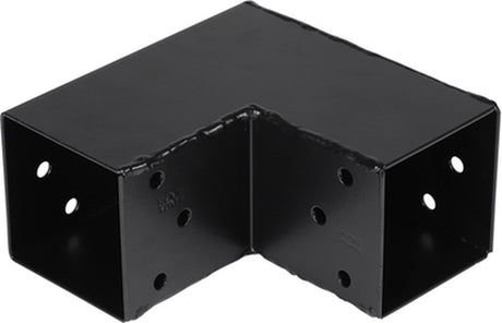 Merkloos sans marque paalverbinder hoekmodel 90 x 90 mm, zwart