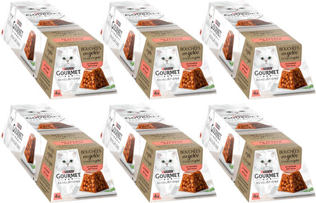 Gourmet Revelations Jelly – Nassfutter für Katzen – Lachs – 24 x 57 g