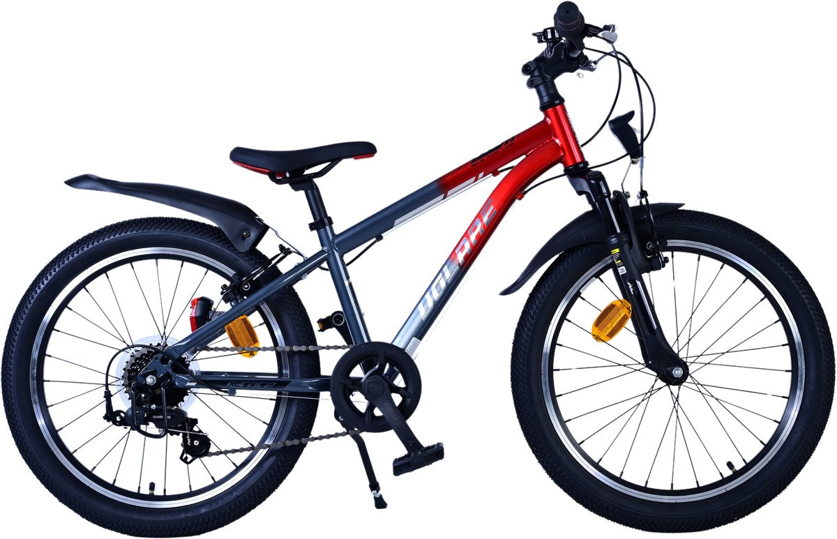 Volare XC Race Children's Bicycle - 20 Zoll - 7 Geschwindigkeit - Rotgrau