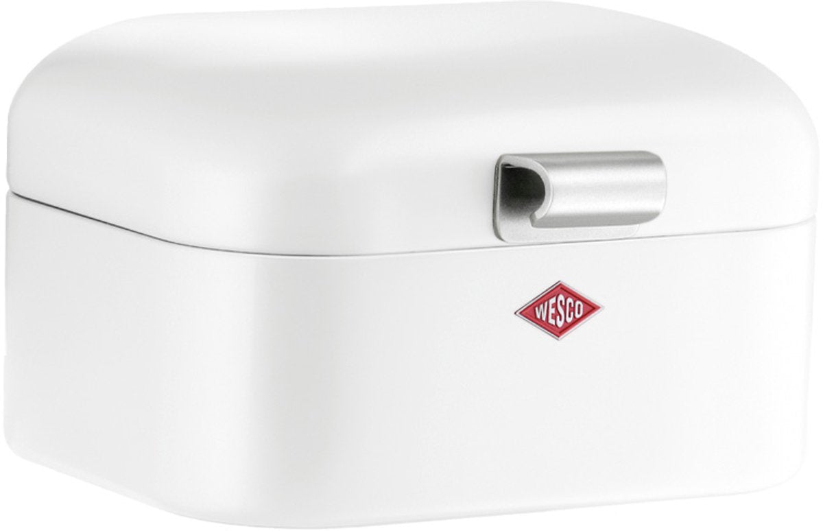 Wesco Mini Grandy Brotkasten | 2 Liter - Größe S | Metall - weiß | Brotkasten