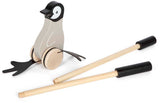 Kleiner Fuß - Schiebefigur Pinguin aus Holz