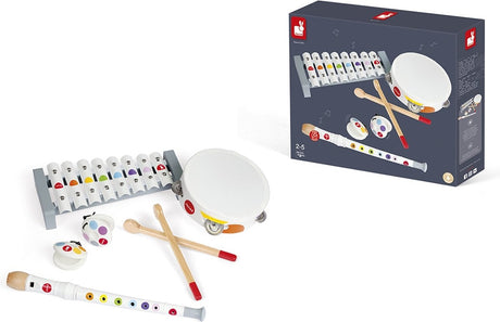 Janod - Konfetti - Musikinstrumenten-Set - für kleine Musiker