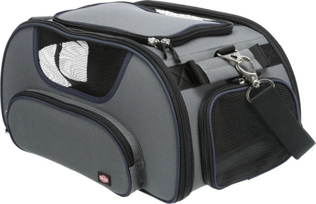 Trixie Hundetasche Flugzeugtasche Flügel grau schwarz