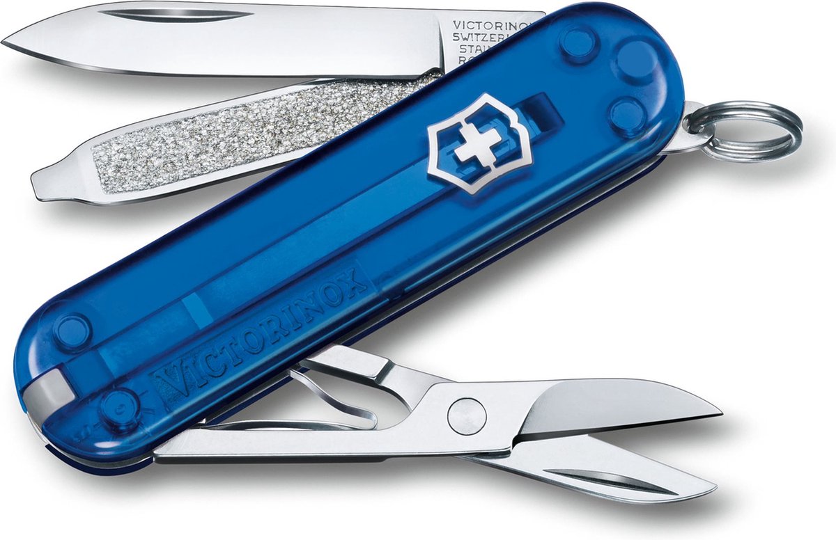 Victorinox klassisches SD transparentes Taschenmesser – Deep Ocean – 7 Funktionen