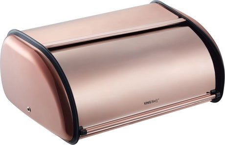 Kinghoff 1840 – Brotkasten – roségoldenes Metall – 36 x 24 x 15 cm