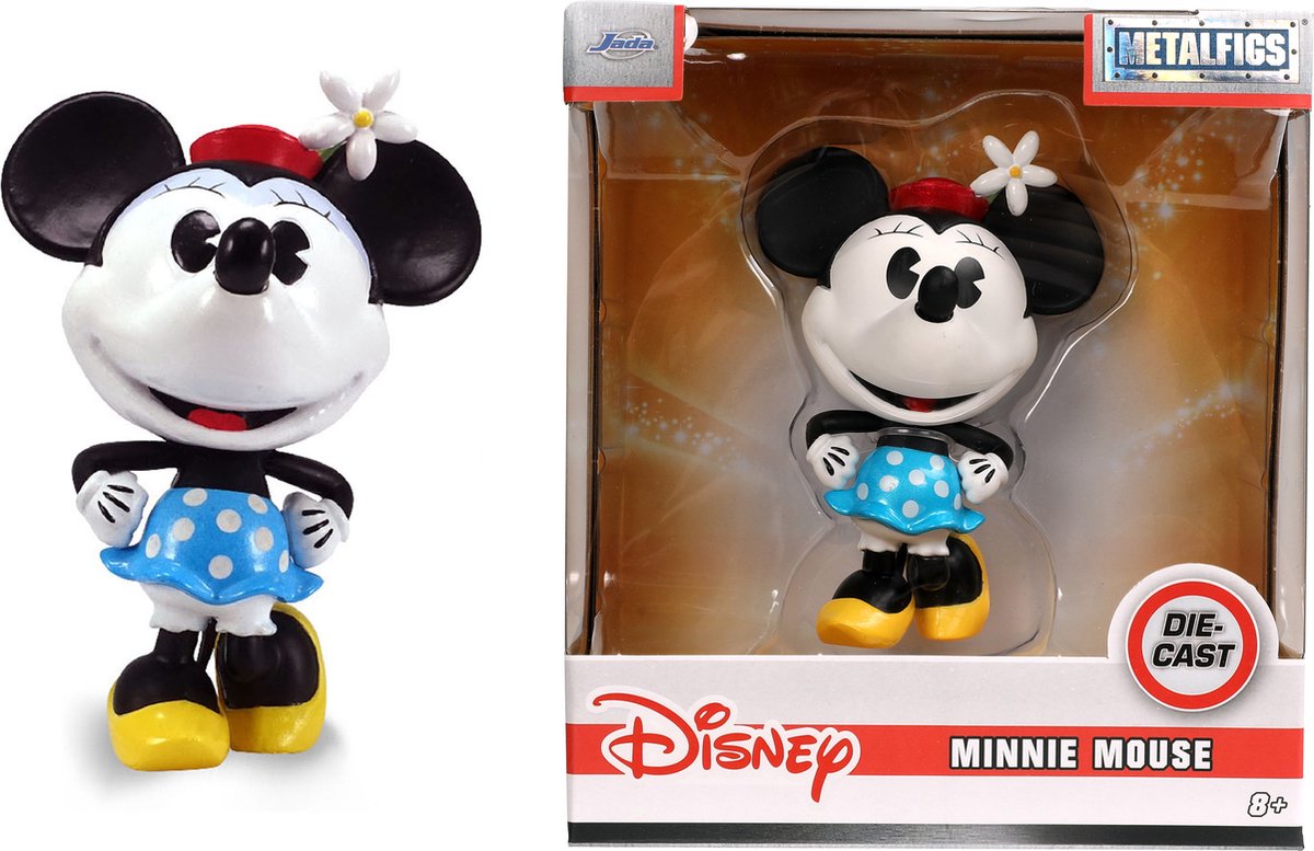 Jada klassische Spielfigur Minnie Mouse aus Druckguss, 10 cm