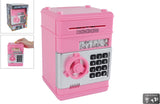 Van Manen Geldtresor-Spielzeug mit Geheimcode, rosa, 19,5 cm.