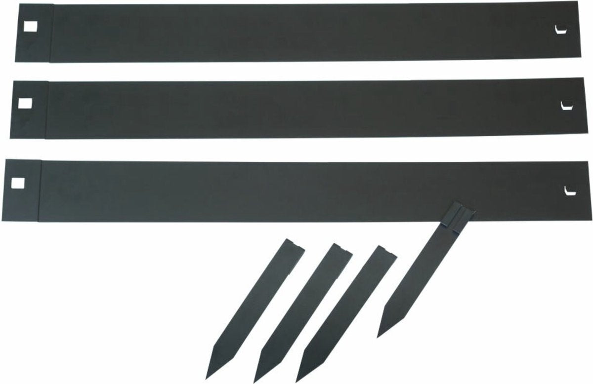 Naturgrenzgrenzen 3 PCs 91,4x10,2 cm Schwarz