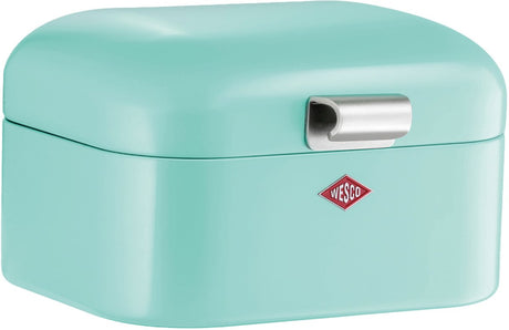 Wesco Mini Grandy Brotkasten | 2 Liter - Größe S | Metall - Minze | Brotkasten