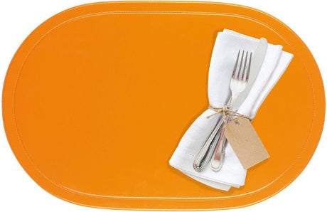 Westmark Set mit 4 Tischsets, 45,5 x 29 cm, Vinyl, Orange, Saleen-Kollektion: Fun