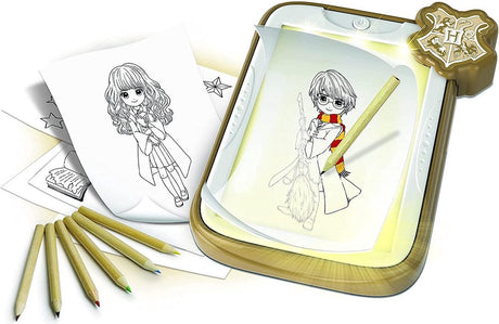 Clementoni Colour Crafting – Harry Potter leuchtendes Zeichenbrett, 6–8 Jahre – 18670