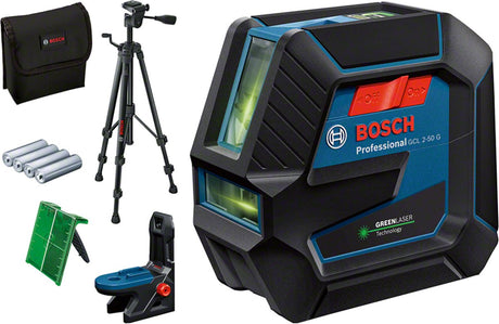 Bosch Blue GCL 2-50 g Profi-Kombinationslaser | inkl. Baustativ BT 150 - 0601066m01