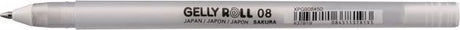 Markenloser Sans Marque Sakura Gelly Roll Gelstift – Weiß – 08 Medium – 1 Stück – Gelstifte für Erwachsene und Kinder