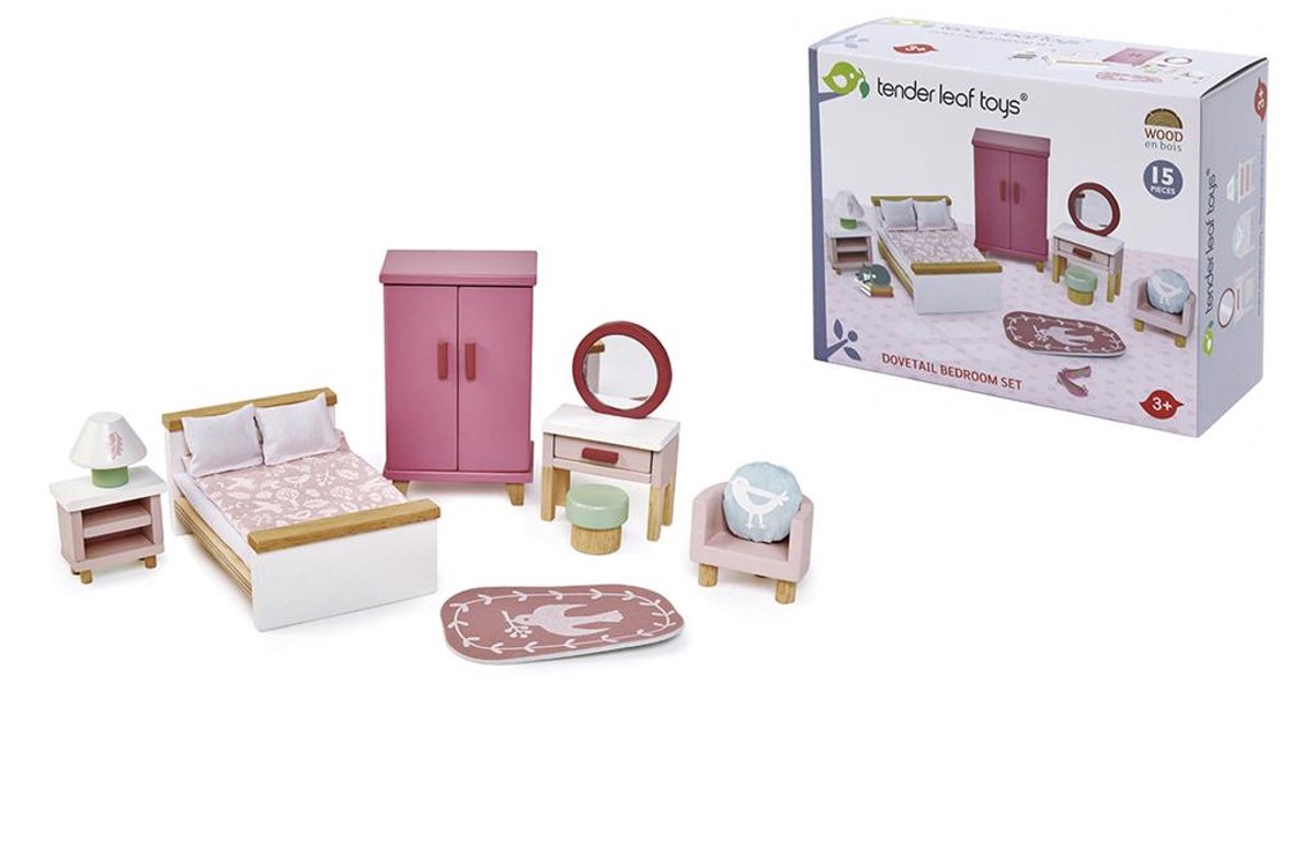 Tender Leaf Spielzeugmöbel Schlafzimmer Puppenhaus -