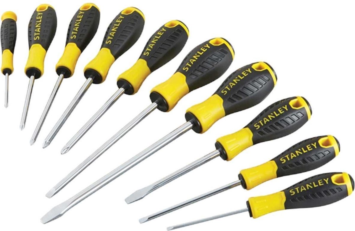 Stanley SHT0-60211 Essential 10-teiliges Schraubendreher-Set
