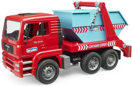 Bruder 02741 Man TGA Container-LKW mit Drop-Off-Container – Spielzeugmaßstab 1:16