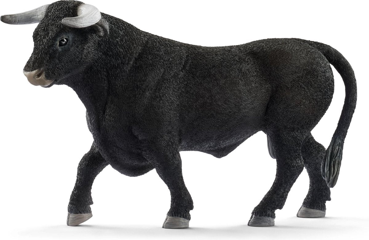 Schleich Bauernhofwelt – Schwarzer Stier – Spielfigur – Kinderspielzeug für Jungen und Mädchen – 3 bis 8 Jahre – 13875