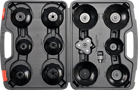Yato Ölfilterdeckel-Set 13-teilig 3 8 1 2 Antrieb