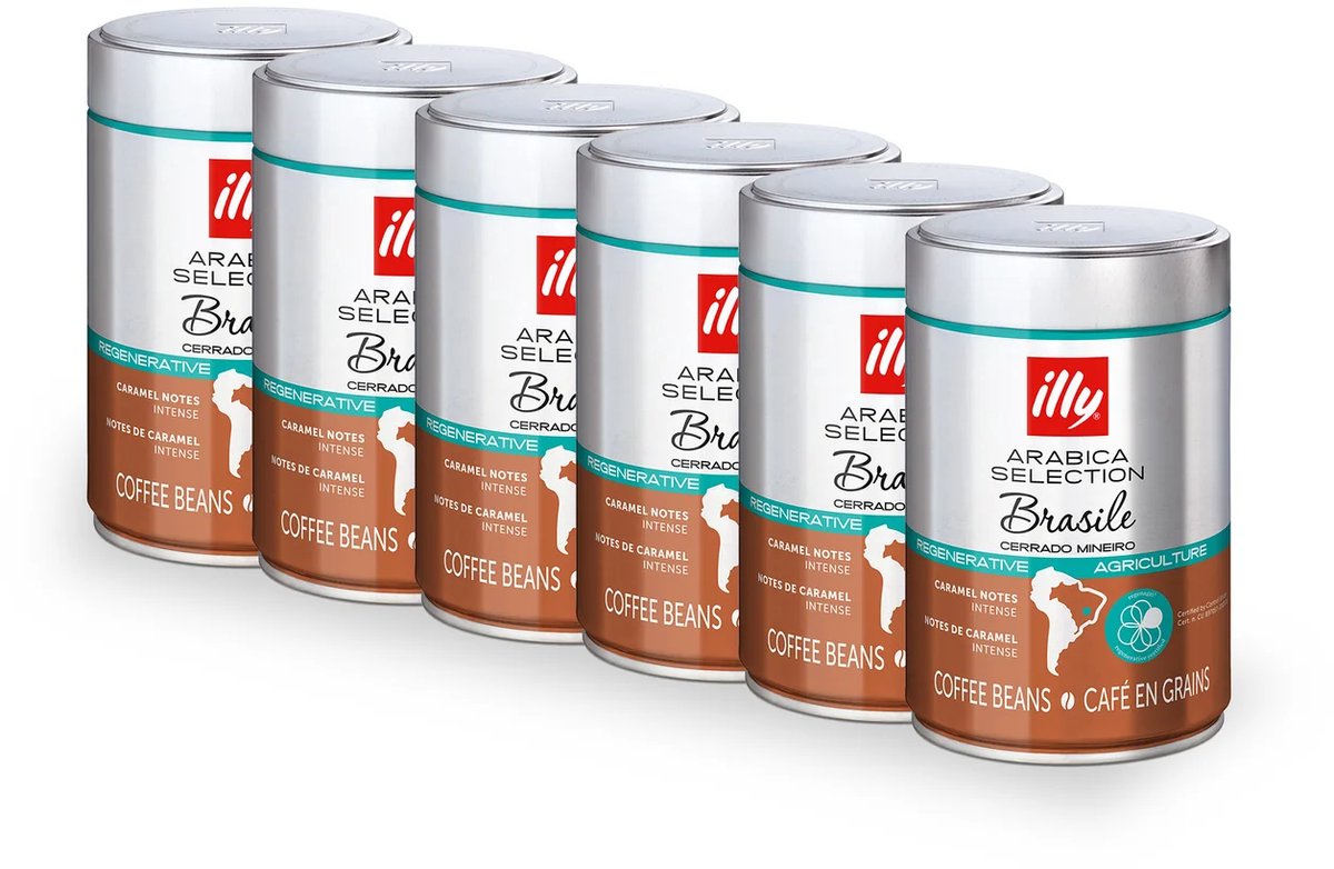 Illy – Bohnenkaffee Cerrado Mineiro – 6 x 250 Gramm