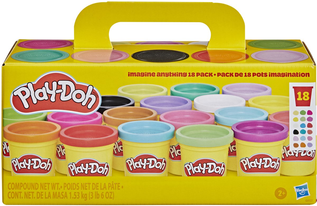 Play-Doh stellen Sie sich vor – 18 Gläser à 84 Gramm – verschiedene Farben
