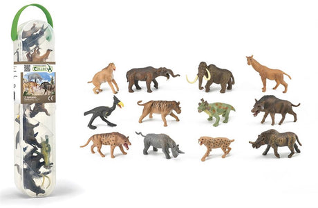 Collecta Figuren-Miniset – 12 prähistorische Zootiere – Vorgeschichte – handbemalt – Miniatur