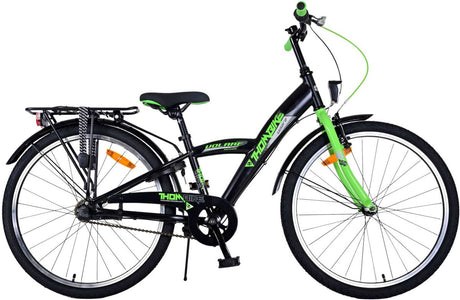 Volare Thombike Children's Bicycle - Jungen - 24 Zoll - grün schwarz - 3 Zahnräder