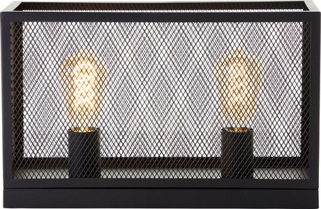 Brilliant Maze - Tischlampe - E27 max 2x60w - Schwarz