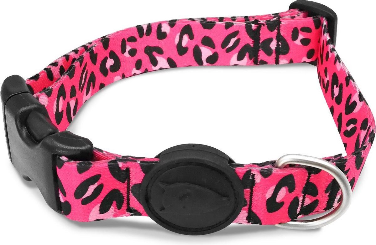 Morso Hundehalsband recyceltes Bubble Leo Pink