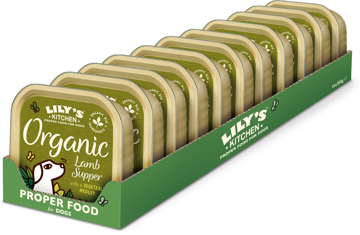 Lily's Kitchen - Hundefutter - Bio-Nassfutter - Lamm - 11 x 150 g