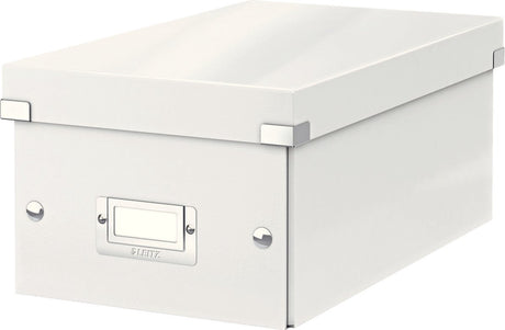 Leitz Wow Click Store Aufbewahrungsbox aus Karton – 84 % recycelter Karton – 20,6 x 15 x 35,2 cm (B x H x T) – ideal für das Büro und die Arbeit von zu Hause aus – weiß