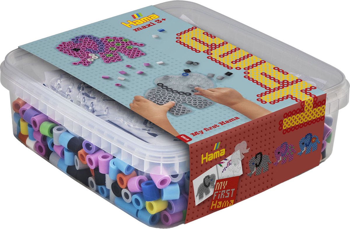 Hama -Bügel -Perlen -Set Maxi in Box - Elefant