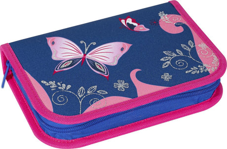 Eberhard Faber Federmäppchen – gefüllt – 31-teilig – 2-lagig – blaurosa – ef-577471