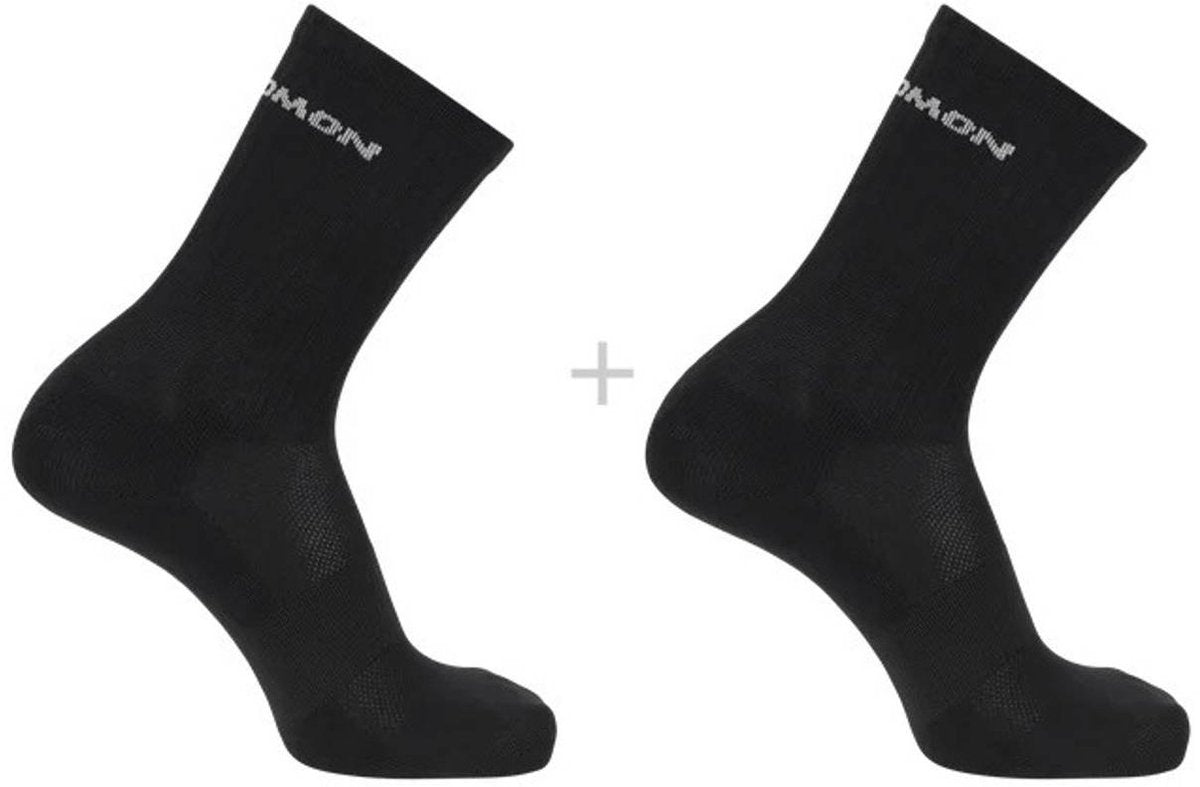 Salomon – Evasion Crew Socken | 2er-Pack | Socken | Größe XL 45-47 - schwarz