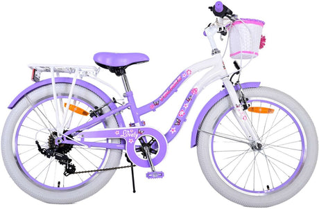 Volare schönes Kinderfahrrad – Mädchen – 20 Zoll – Lila – 7 Gänge